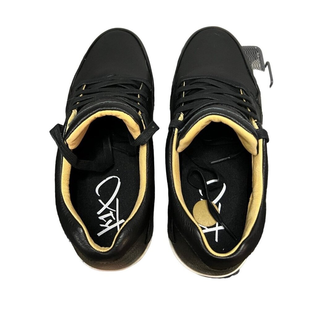 K1X Mens Black Leather Sneakers Size 8 US / 7 UK / 41 EU - Picture 7 of 9